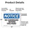 Signmission No Cardboard Beyond This Point OSHA Notice Sign, Plastic, 14in W x 10in L, 2PK OS-2PACK-NS-P-1014-L-14404 - alternate 4